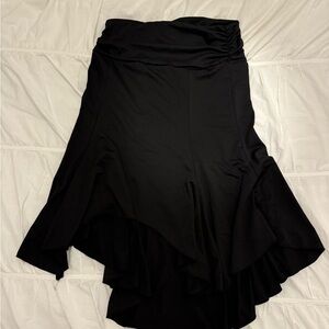 Asymetrical Black Women's Skirt